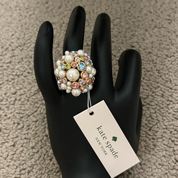 NWT Kate Spade Pearl Cavier ring. Size 6 - Picture 1 of 3
